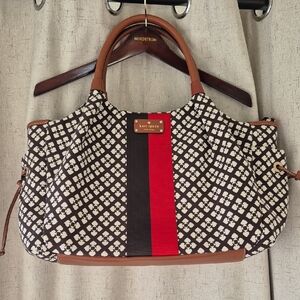 Kate Spade Black and Red Patterned Women's Bag